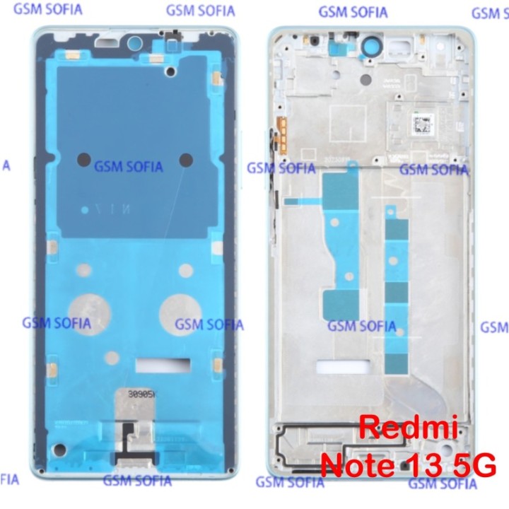 Chasis / Marco Externa con botonera para Redmi note 13 5G - Azul